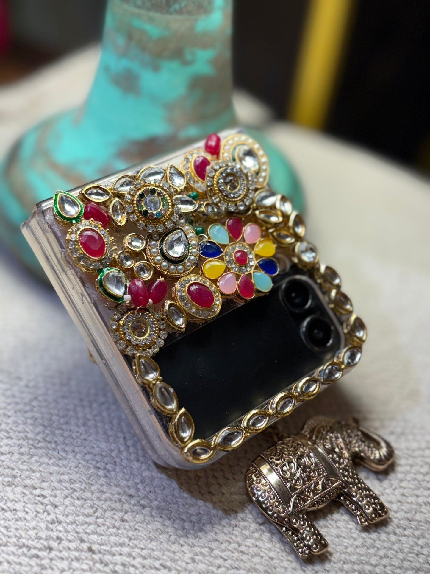 Kundan Embellished Phone Case