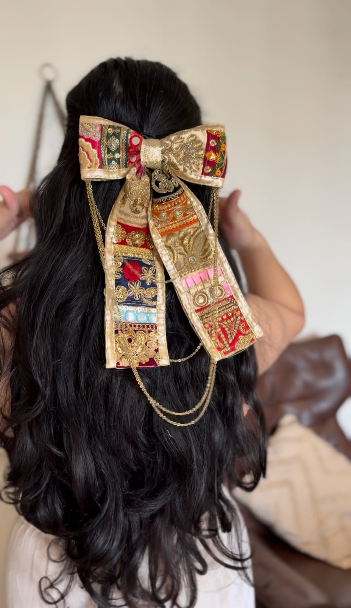 “Raas Rang Bow” – Navratri Special Hair Bow