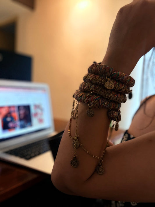 Kashi Spiral Bangle - Free Size