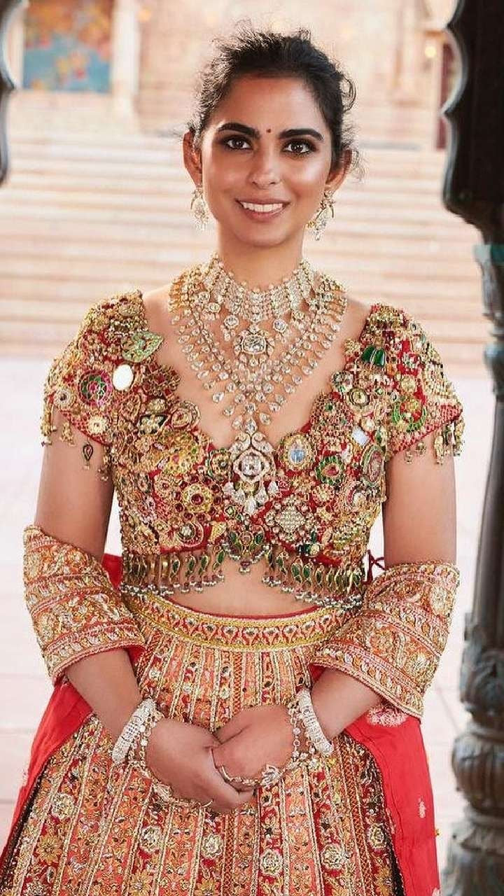 Isha Ambani inspired Kundan Embellished Blouse ✨