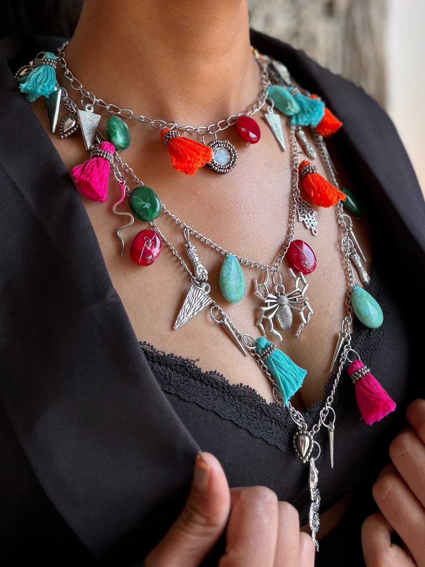 The Untamed Trinity - 3 layer neckpiece