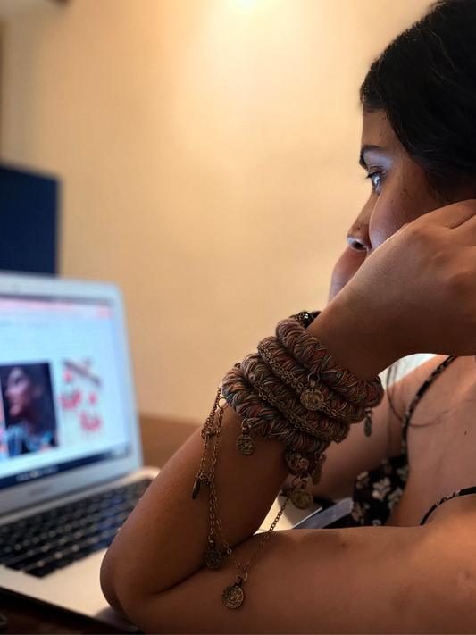 Kashi Spiral Bangle - Free Size