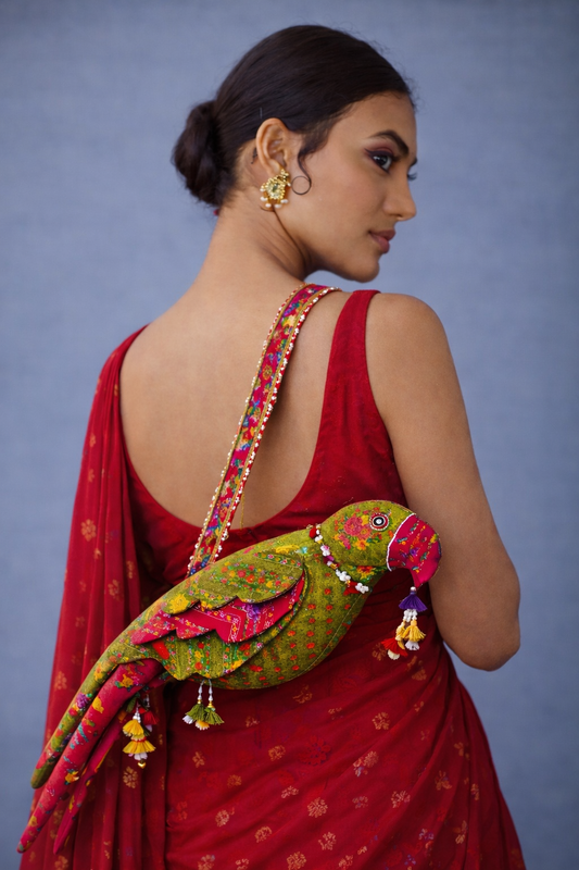Sunehri Tota – The Heirloom Parrot Bag