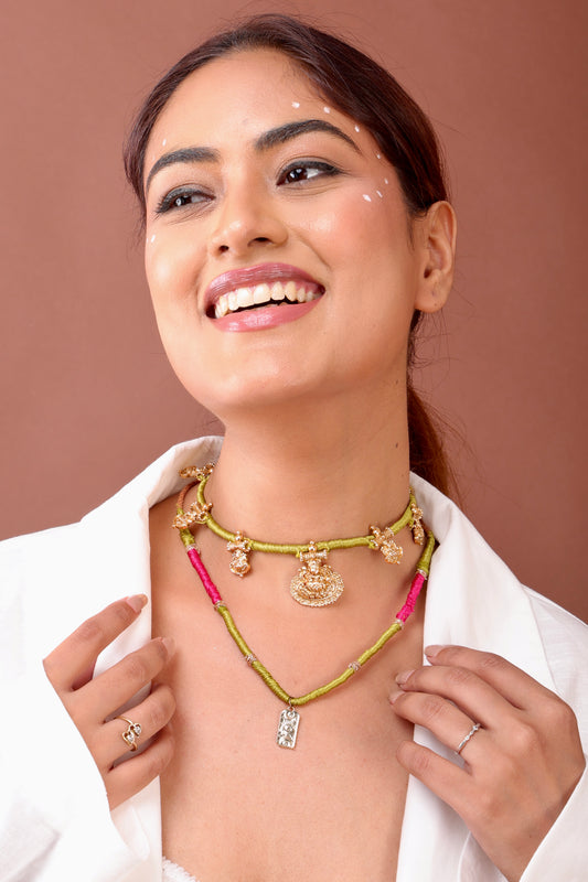 Prosperity thread neckpiece - Set of 2