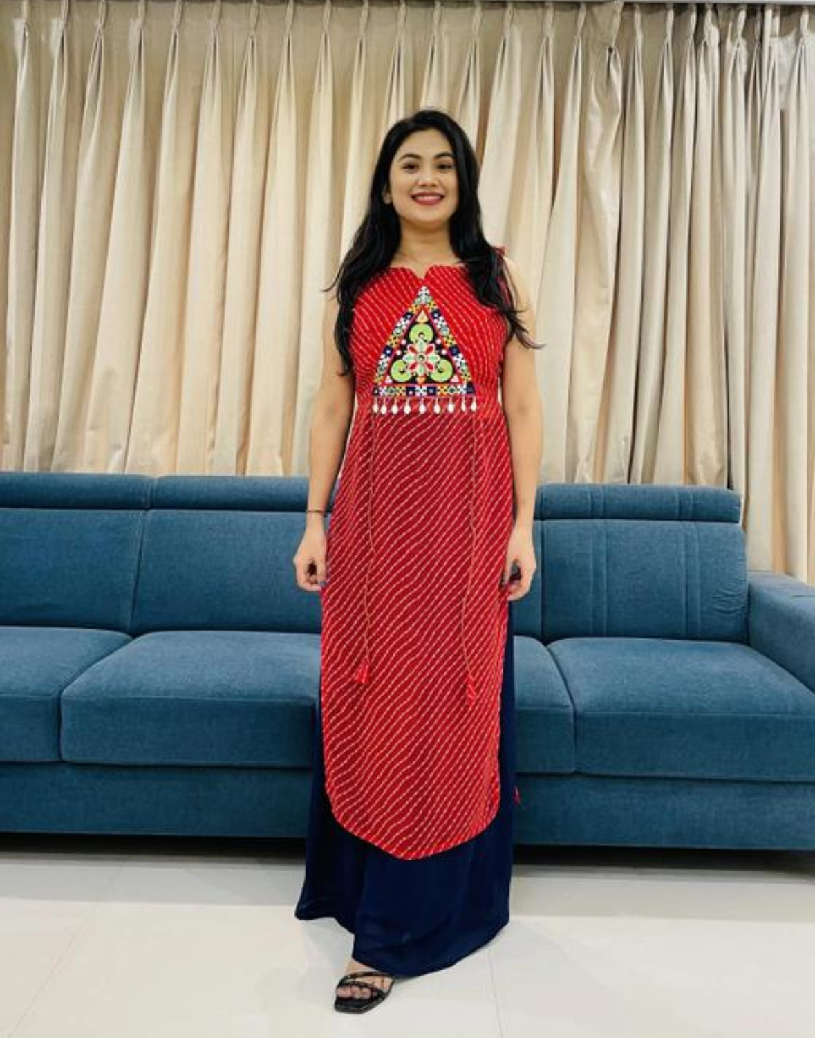 Ruhani thread kurti