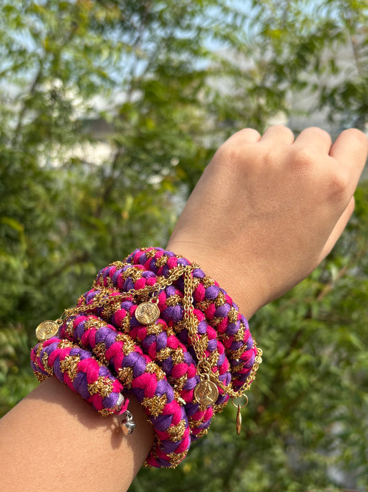 Gulabi spiral bangle