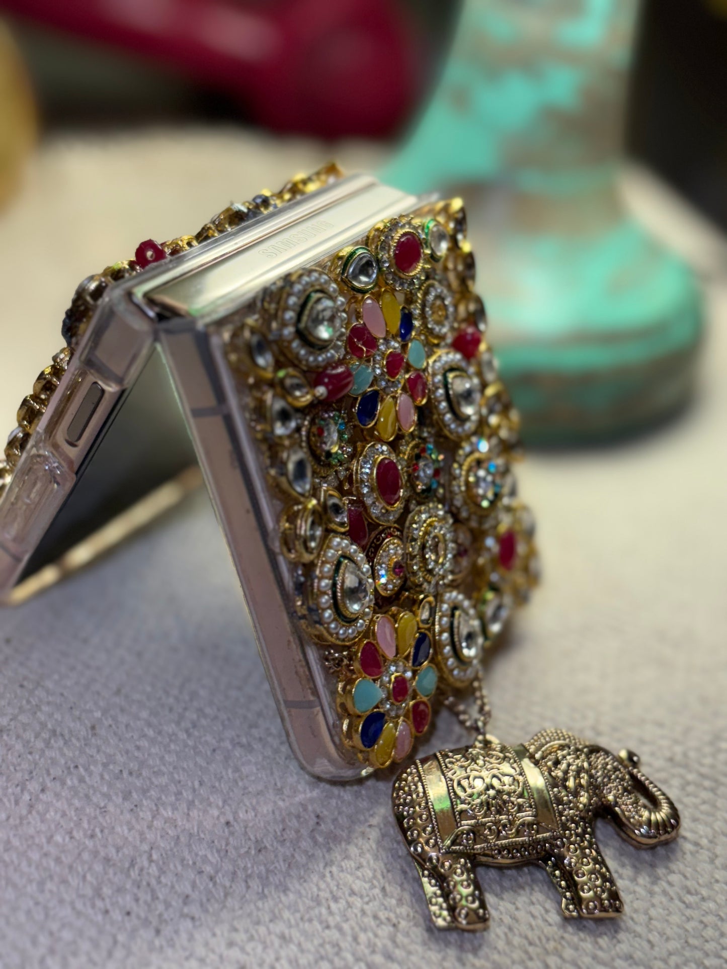 Kundan Embellished Phone Case