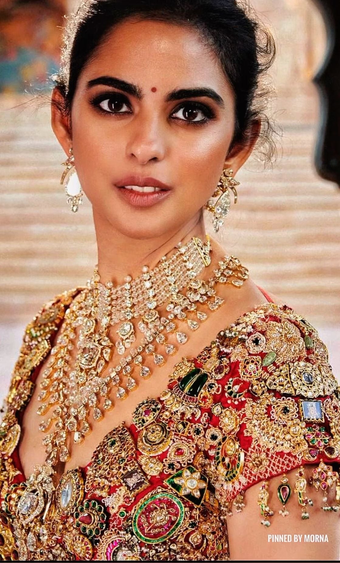 Isha Ambani inspired Kundan Embellished Blouse ✨