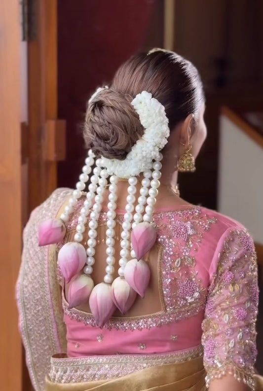 Artificial Gazra with lotus & Pearls