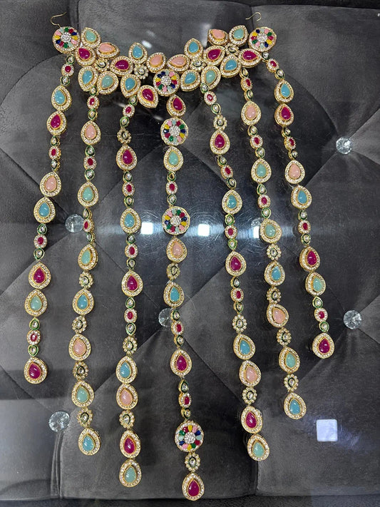 ✨ Kundan Embellished Hair Accessory