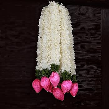 Artificial Gazra with lotus for Hairs
