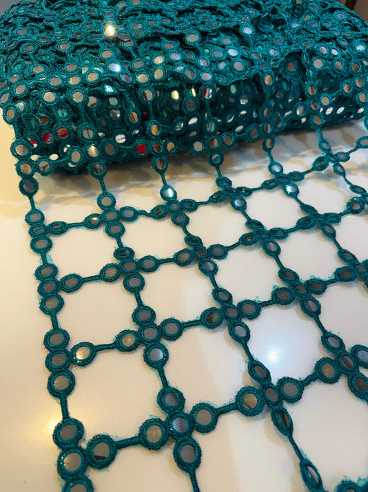 Mirror Poshida Veil - Peacock Green