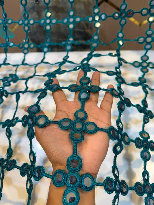 Mirror Poshida Veil - Peacock Green