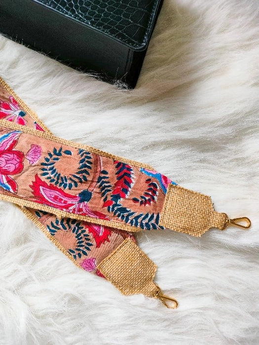 Sanganeri Print Detachable straps for Bag and Camera