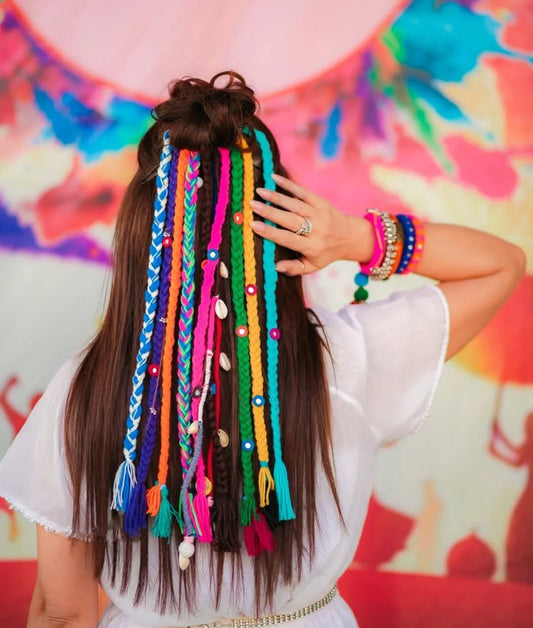 Boho color pop hair Strings