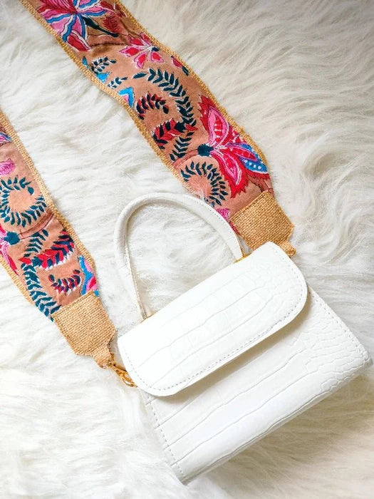 Sanganeri Print Detachable straps for Bag and Camera