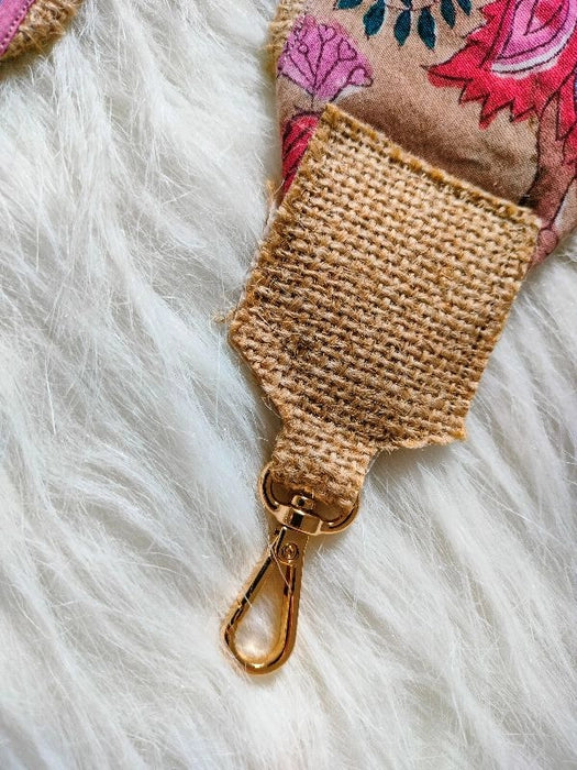 Sanganeri Print Detachable straps for Bag and Camera