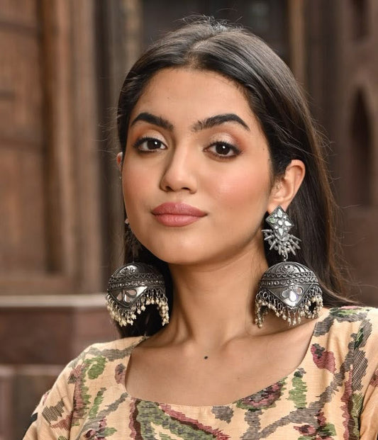 Dangler oxidised earings