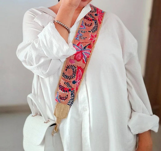 Sanganeri Print Detachable straps for Bag and Camera