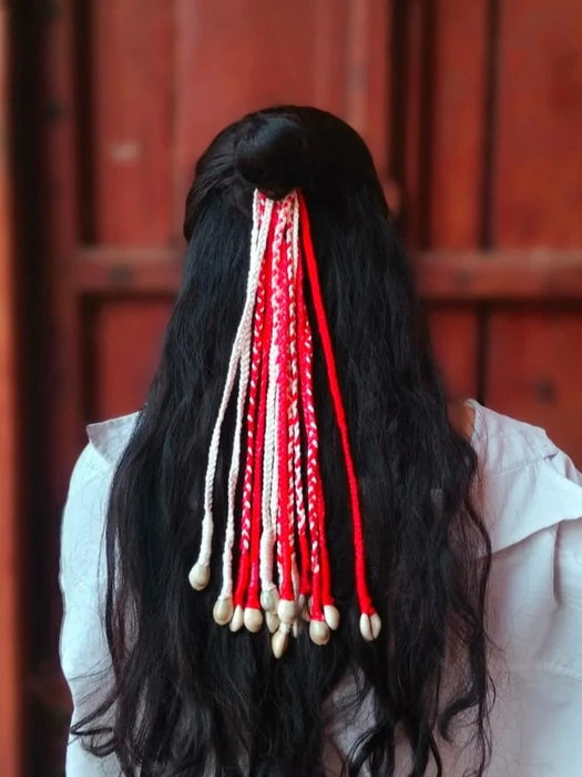 Vibrant Boho hair strands