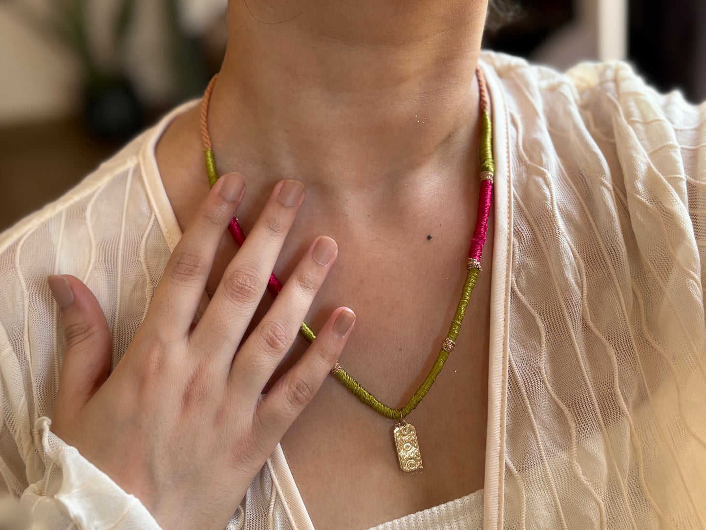 Nazar Noor Handcrafted neck piece