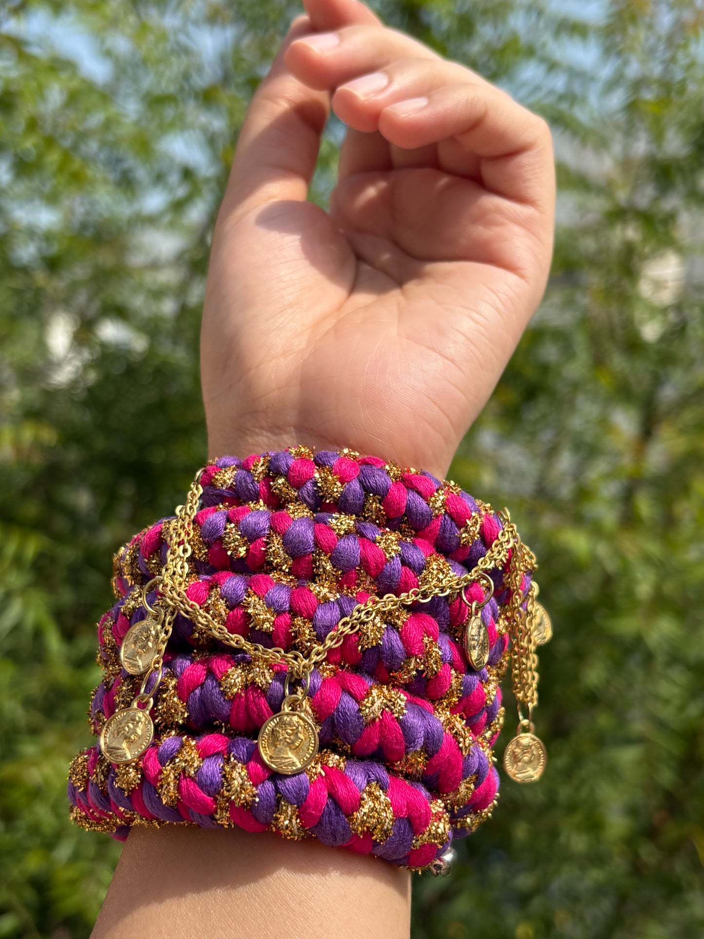 Gulabi spiral bangle