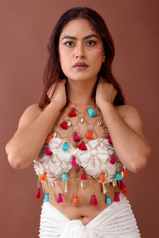Sunkissed Embellished chain top