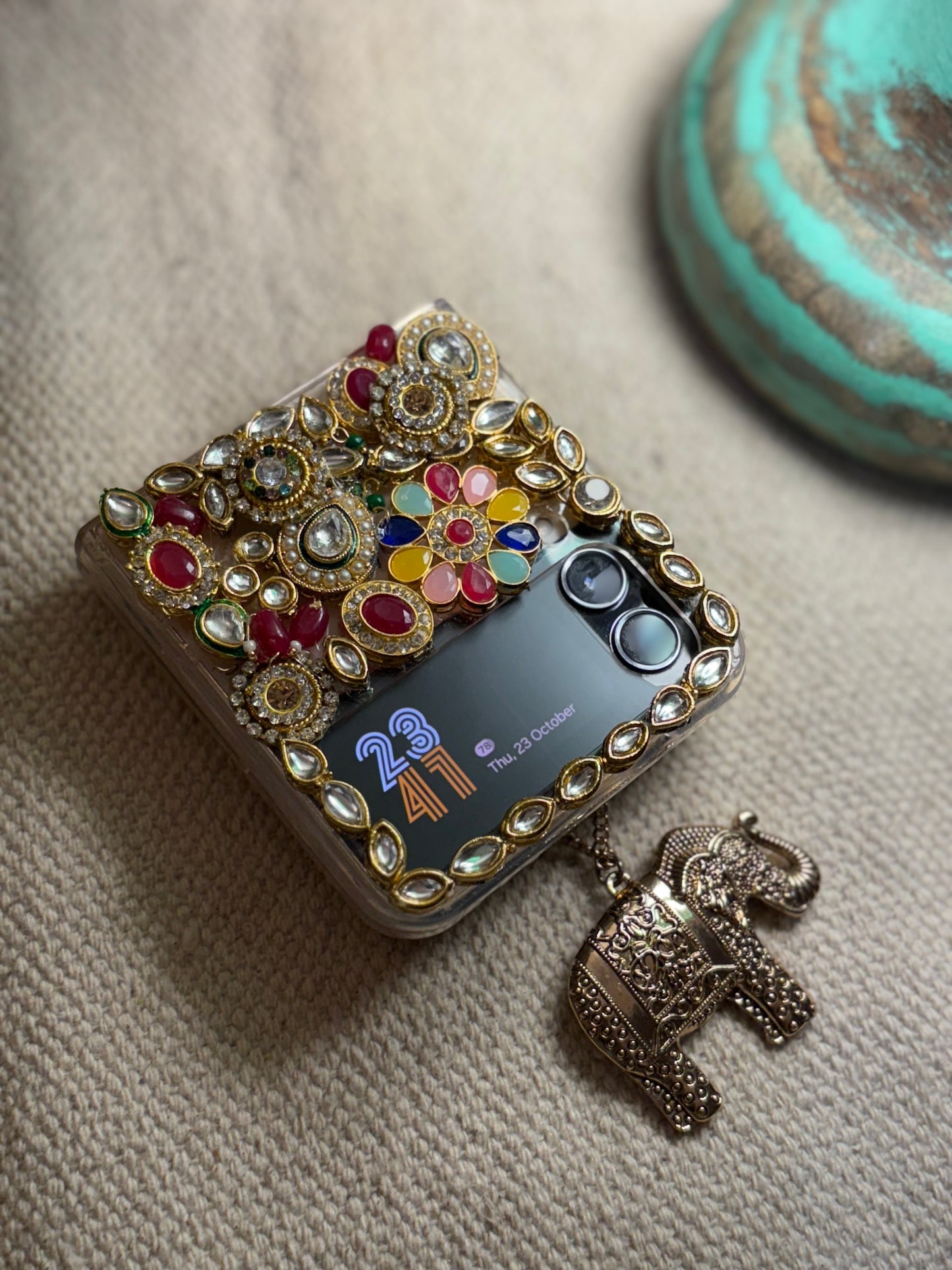 Iphone Kundan Embellished Phone Case
