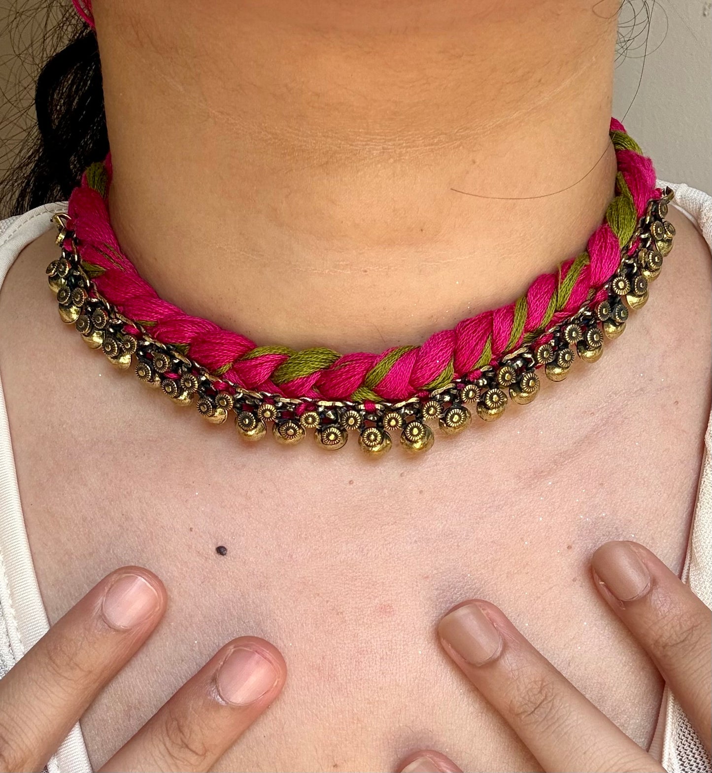 Antique gold neckpiece