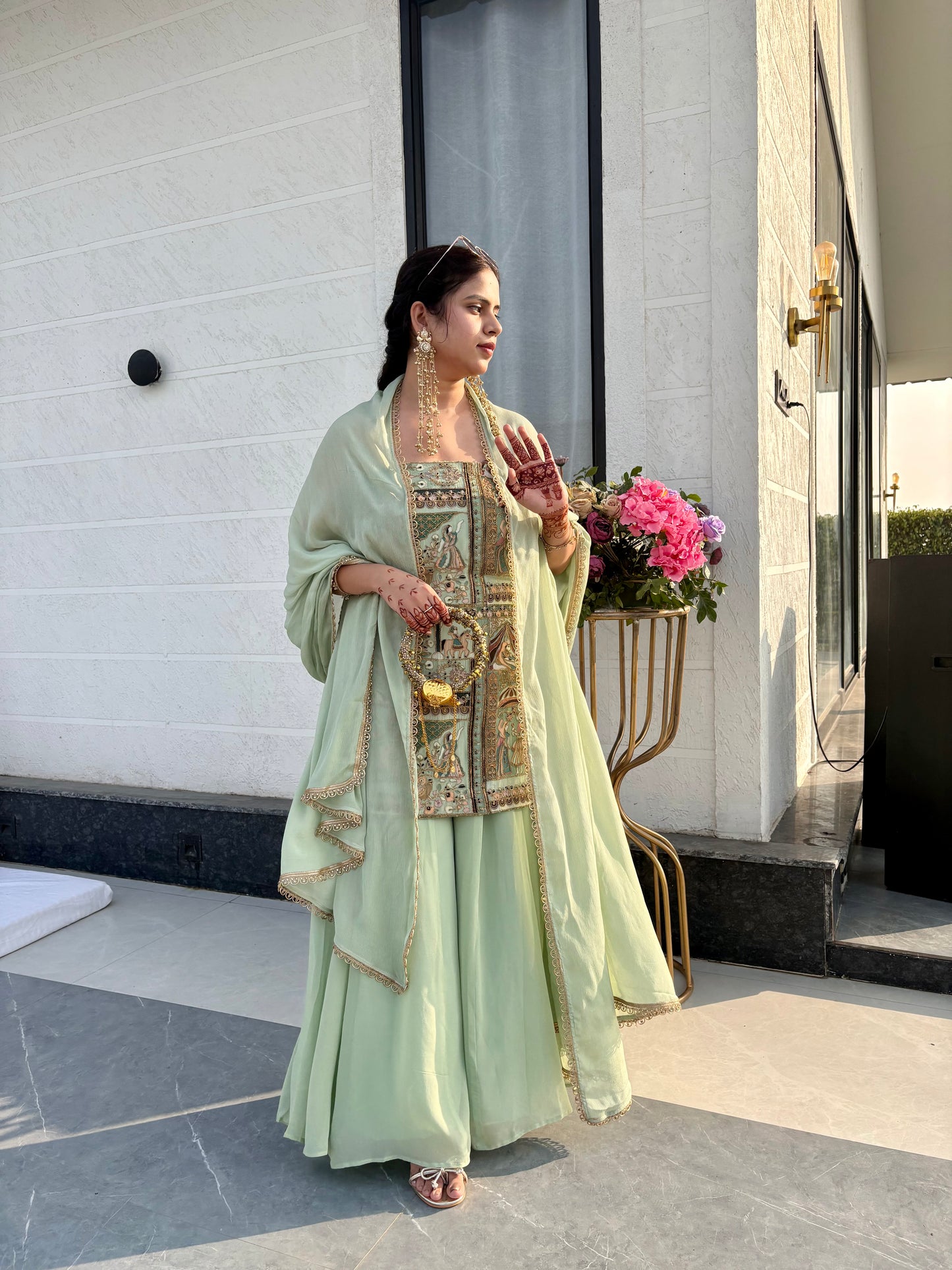 Handcrafted Antique Gold Mini Potli Bag