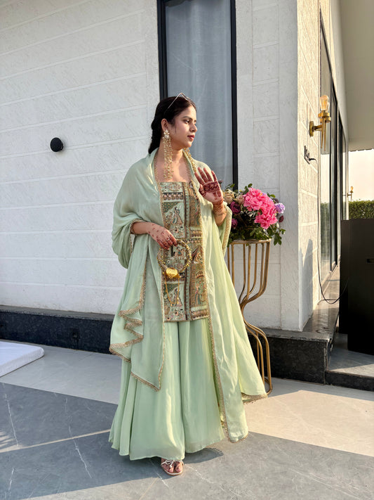 Handcrafted Antique Gold Mini Potli Bag