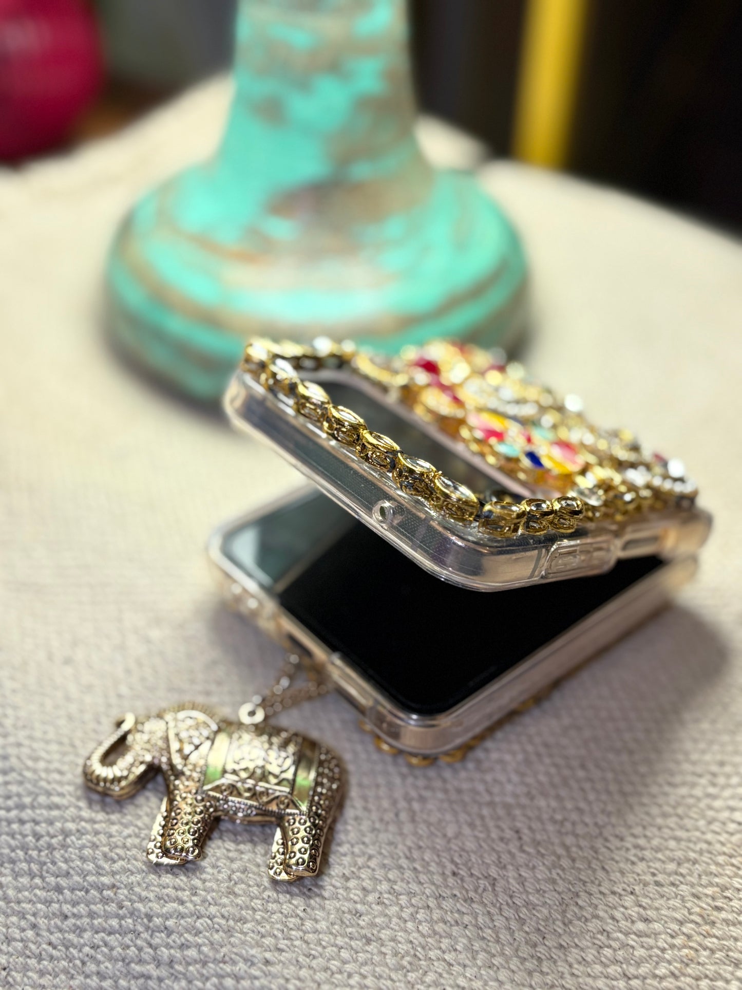 Iphone Kundan Embellished Phone Case