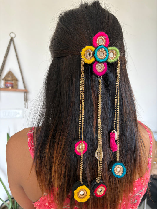 Satrangi Hair brooch