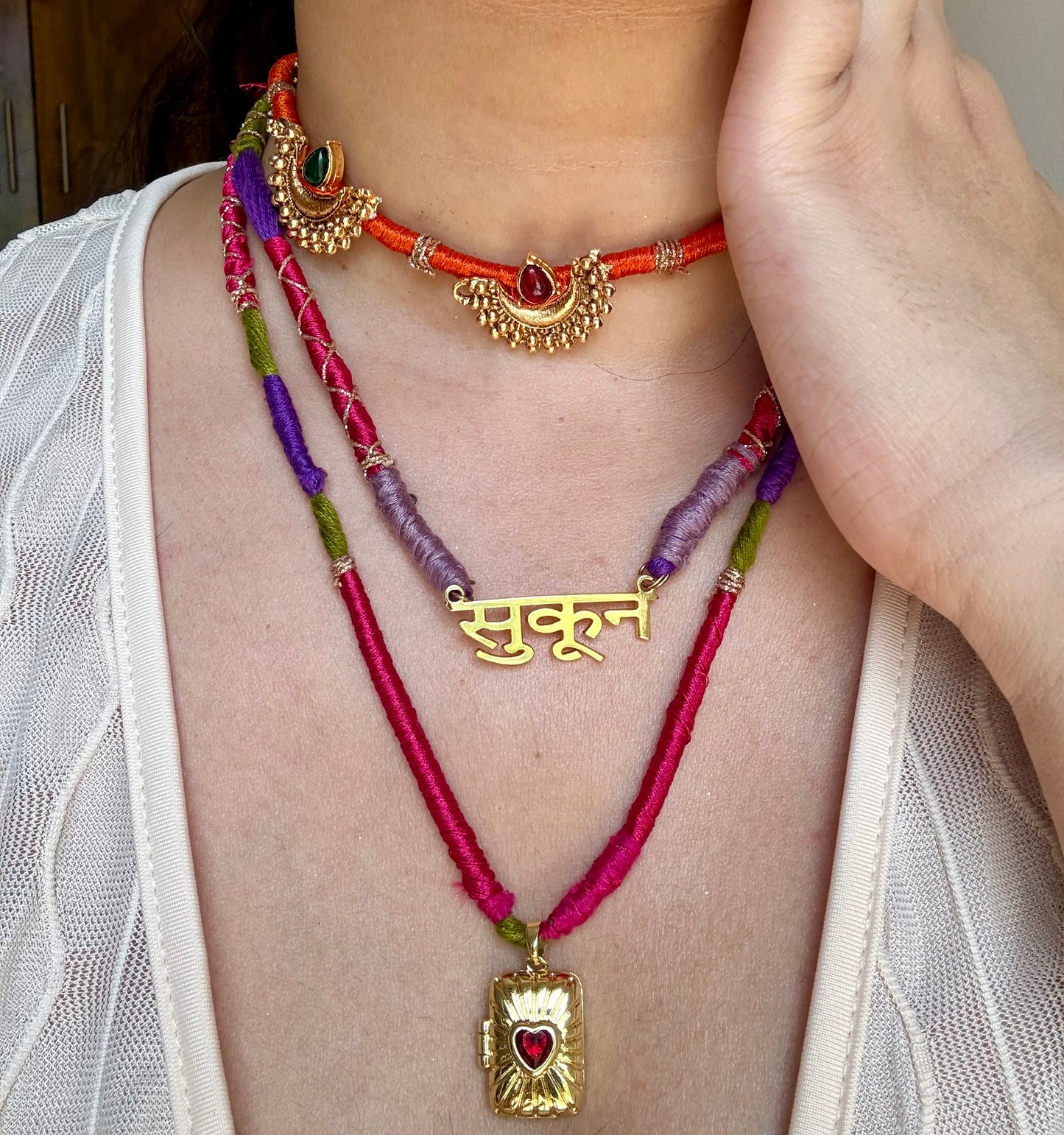 Sukoon Dil mai - Neckpiece (Set of 3)