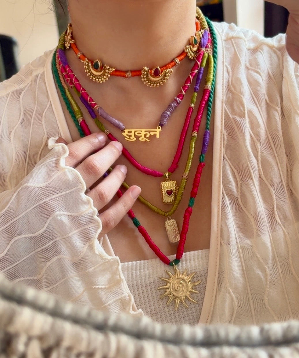 Phool kanthi neckpiece