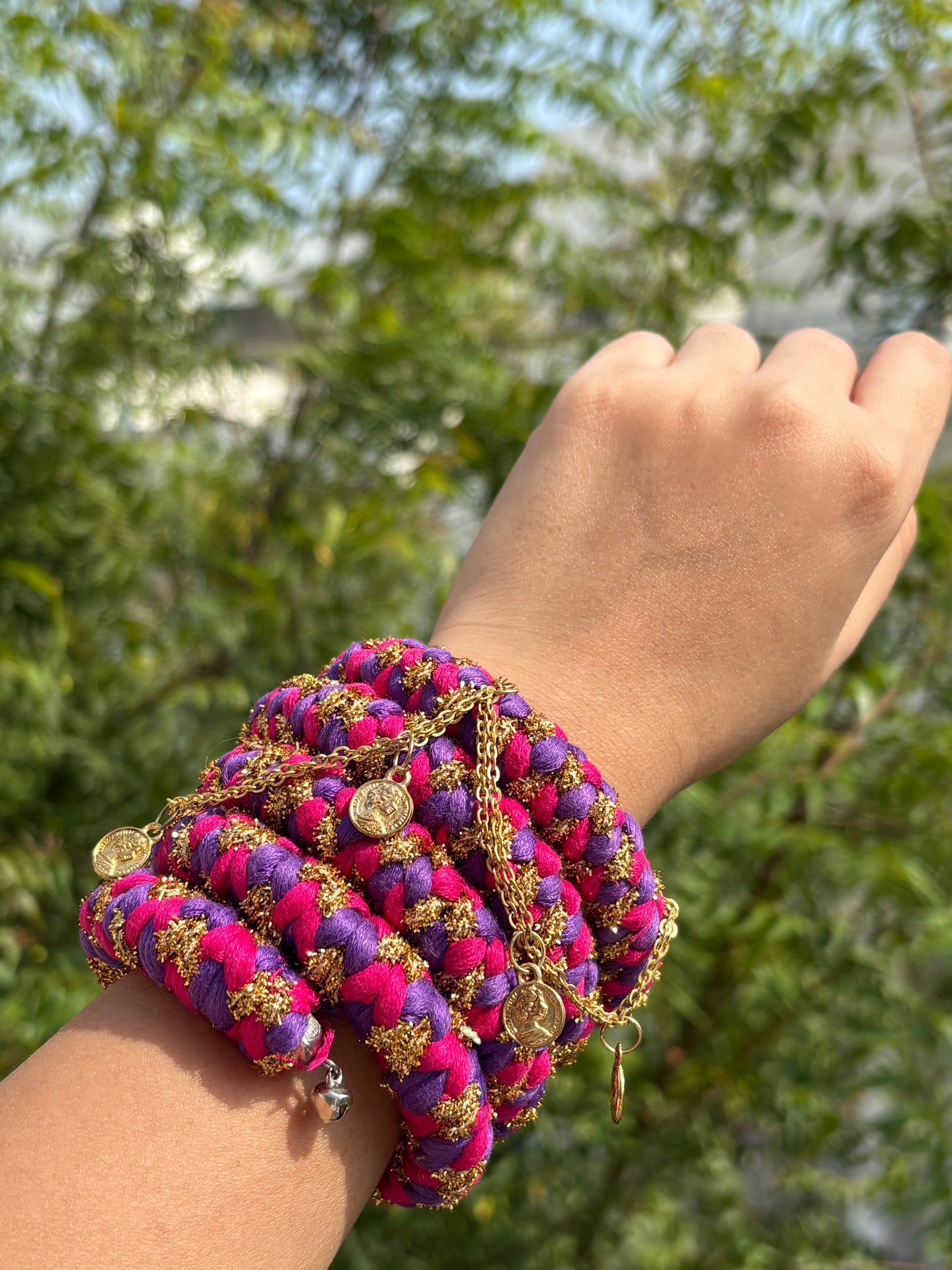 Gulabi spiral bangle