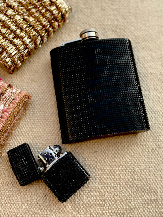 Classy Black Hip Flask