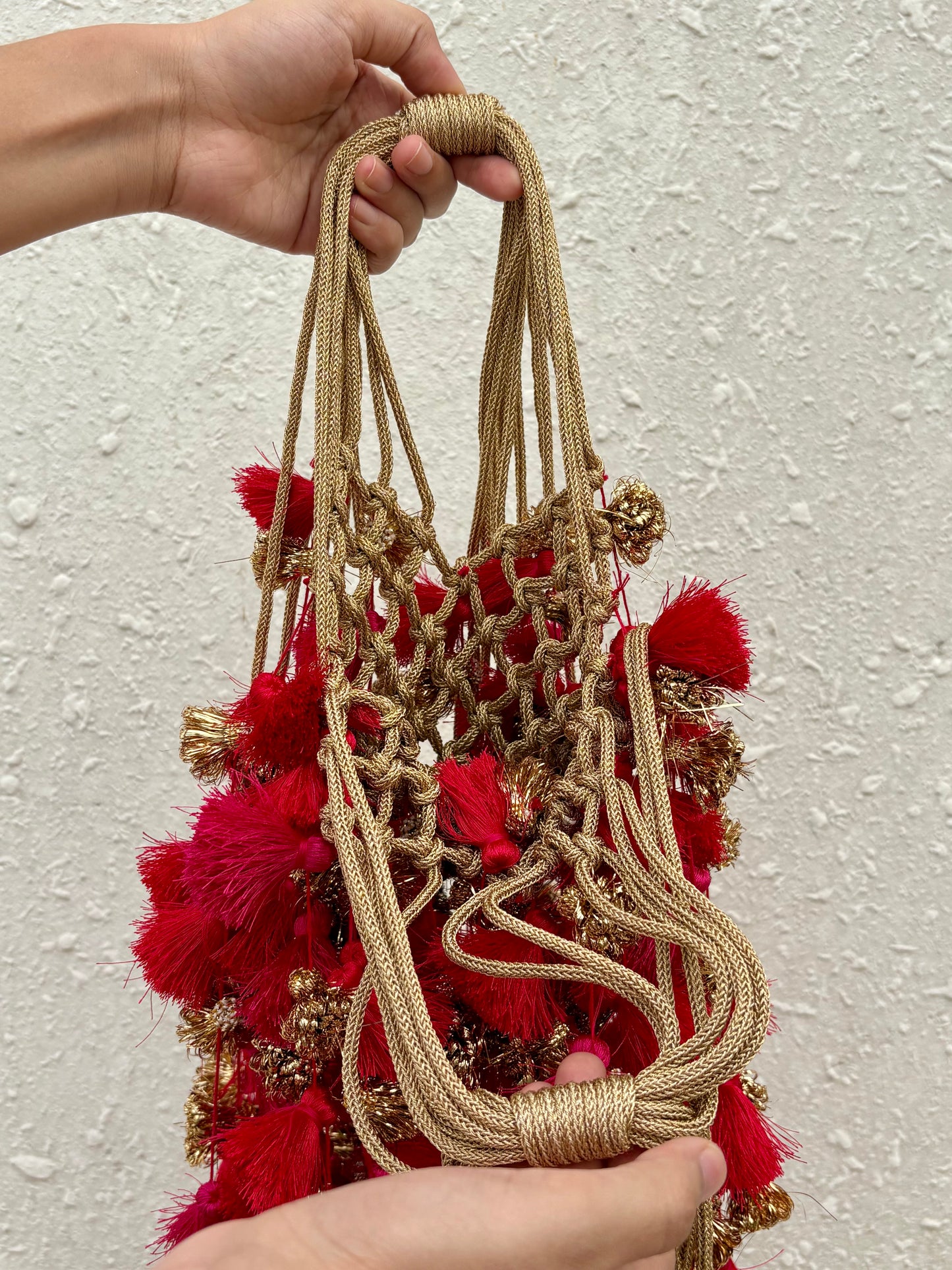 Tikhi Mirchi playful tassel bag