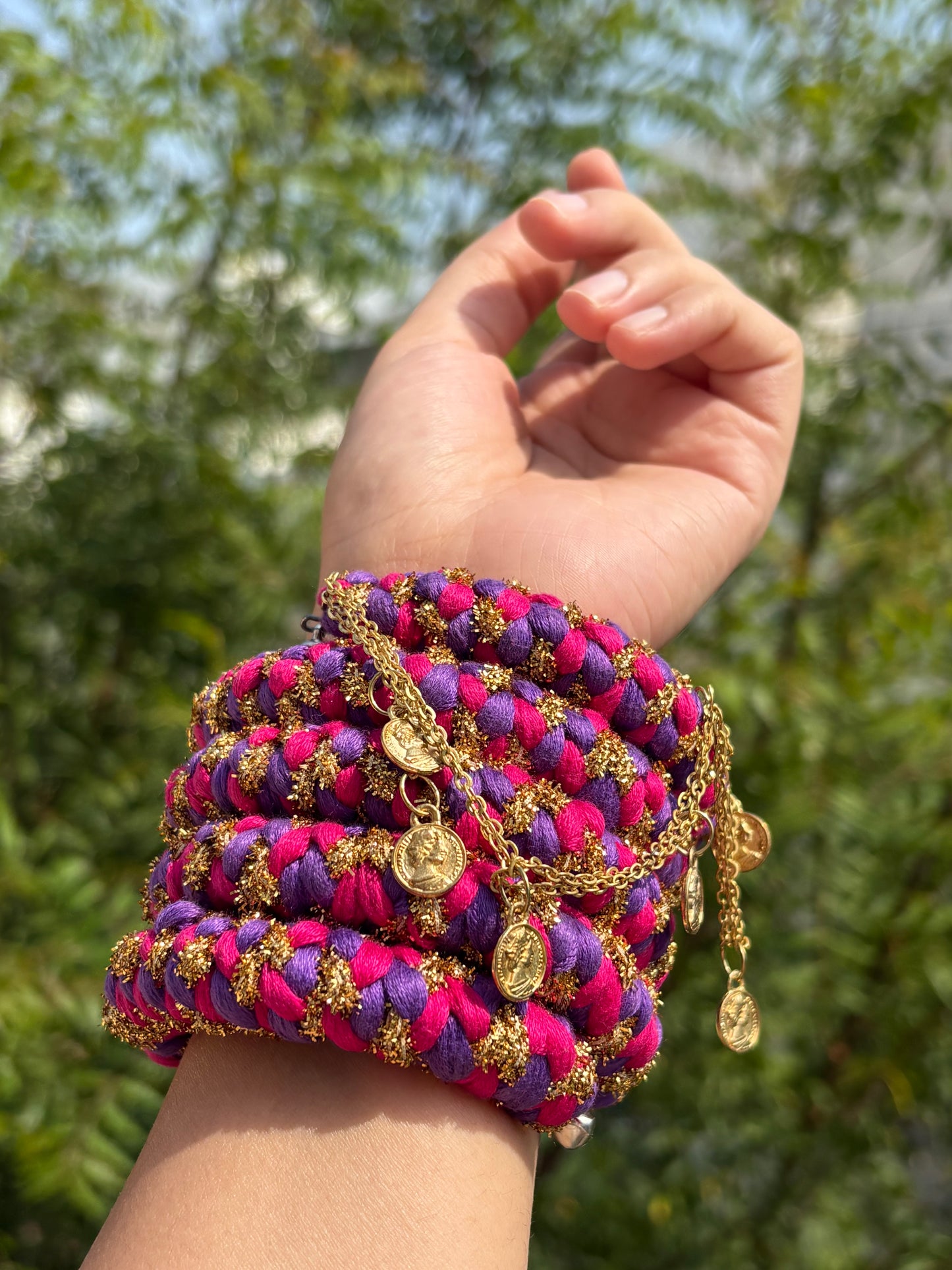 Gulabi spiral bangle