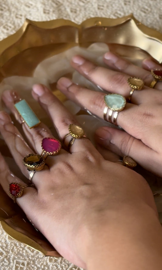 10-Finger Adjustable Stone Nail Rings – The Most Viral Jewelry Trend of 2025