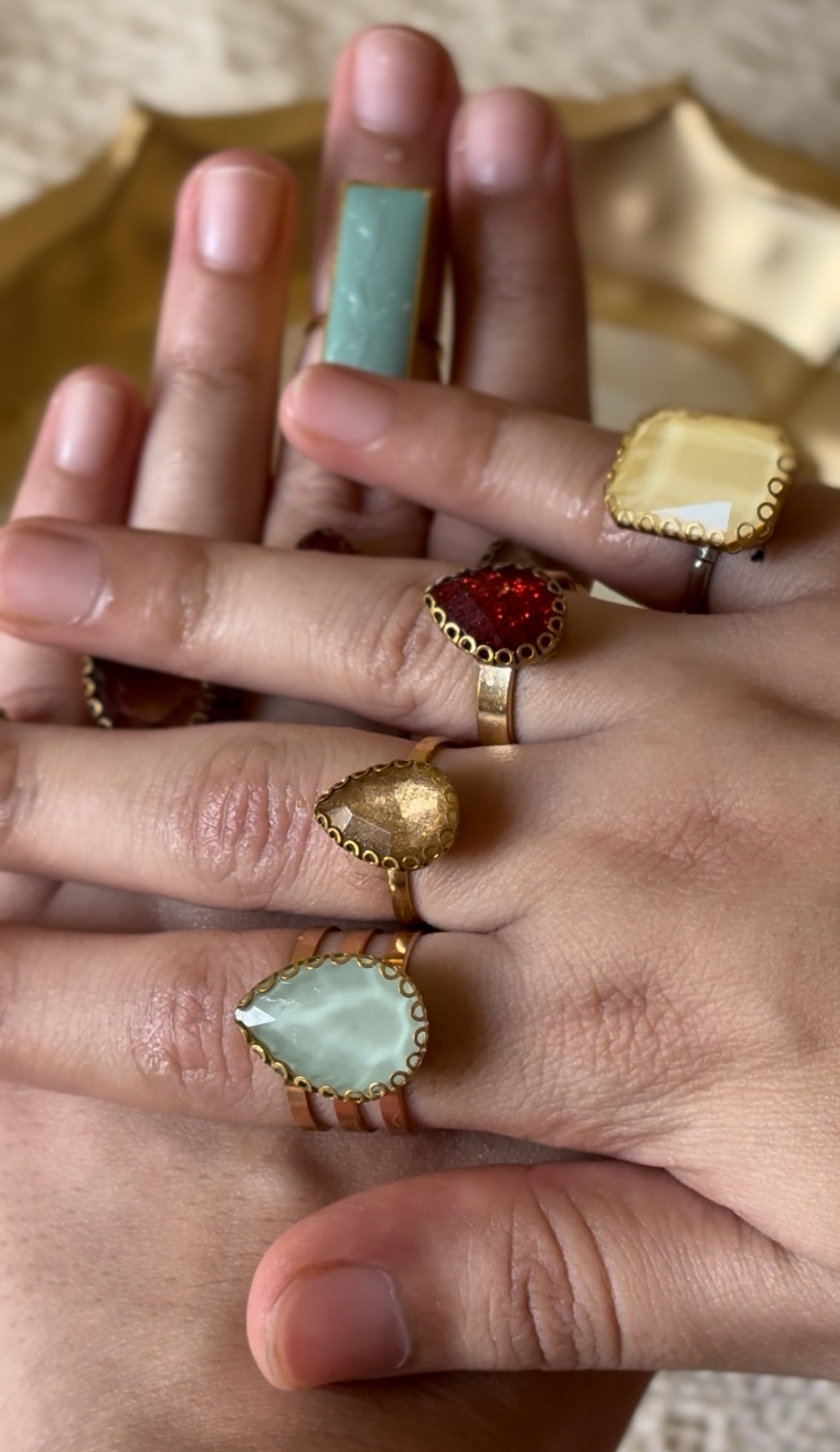 10-Finger Adjustable Stone Nail Rings – The Most Viral Jewelry Trend of 2025