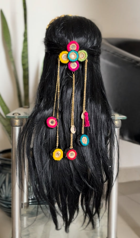 Satrangi Hair brooch