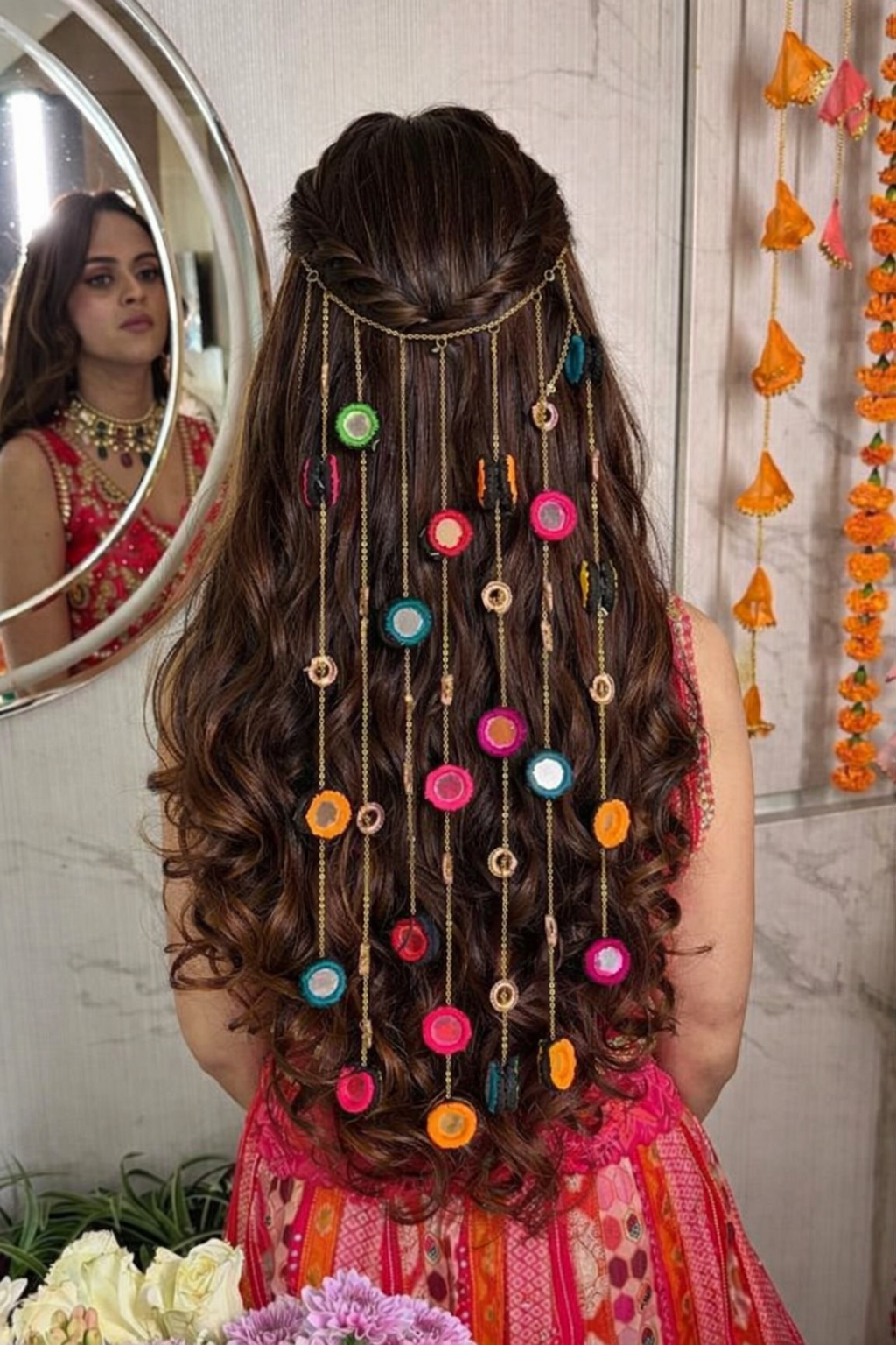 Chandani – Mirror Work Hairpiece