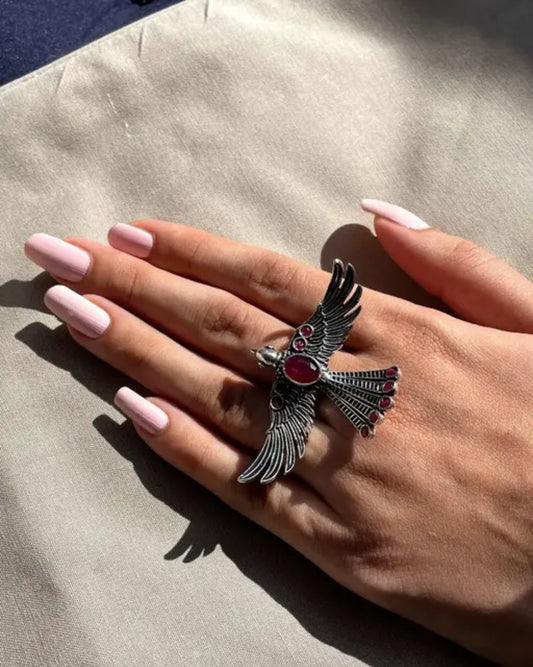 Aazad Parinda Oxidised Ring