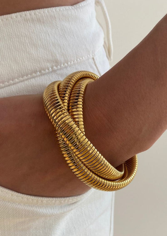 Twinkling snake chain bracelet