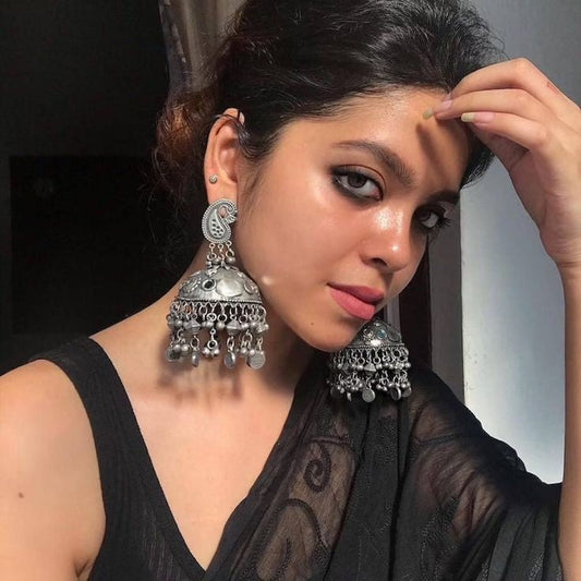 Jhumke oxidised earings