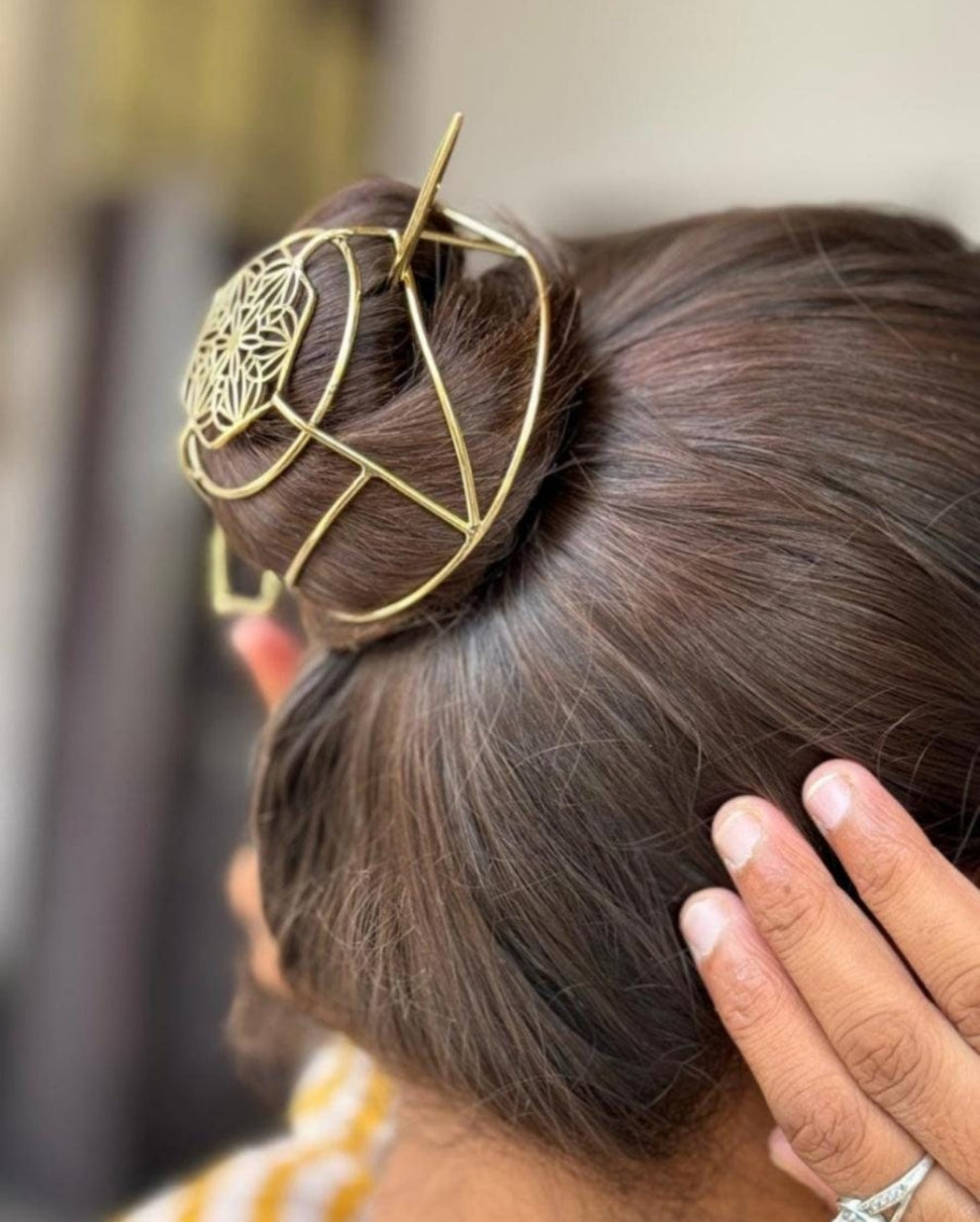 Bohemian Hair cage Bun
