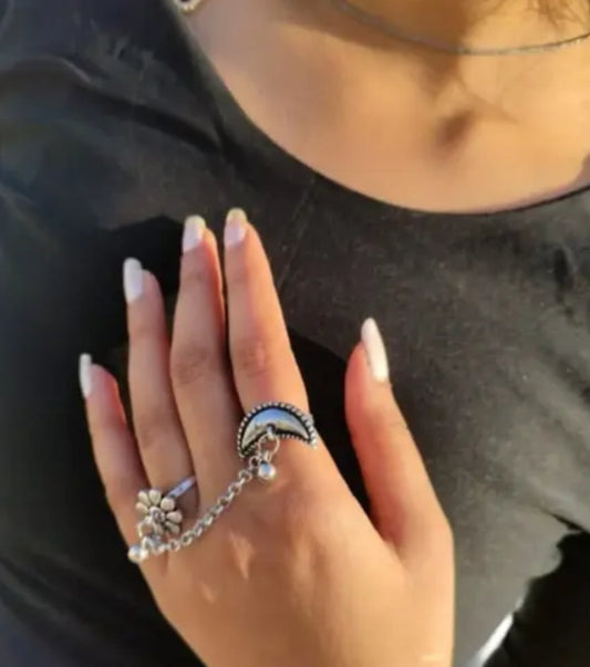 Oxidised falling chain Ring