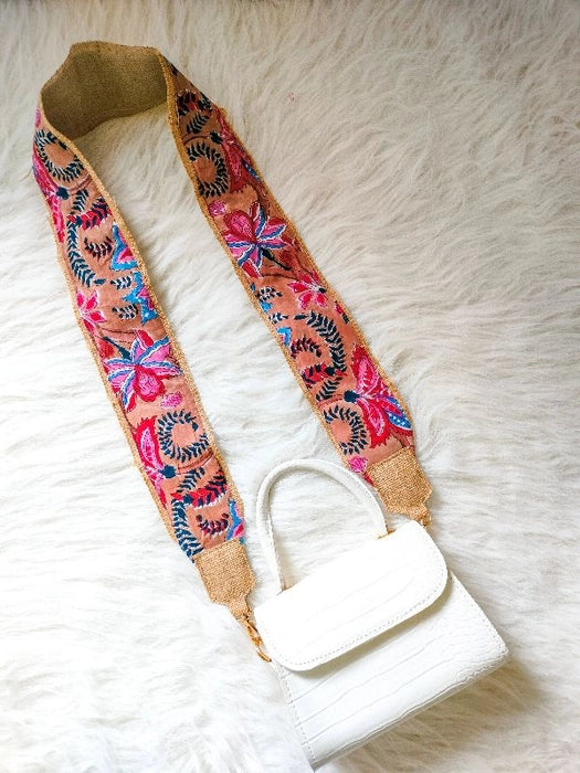 Sanganeri Print Detachable straps for Bag and Camera