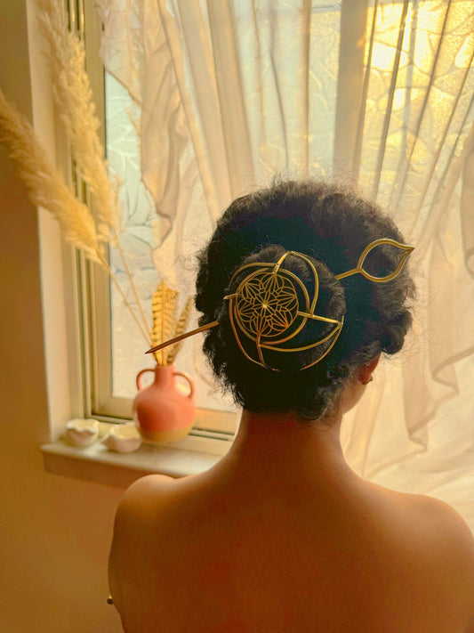 Bohemian Hair cage Bun